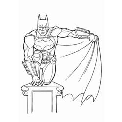 着色页: 蝙蝠侠 (超级英雄) #76845 - 免费可打印着色页