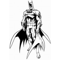 着色页: 蝙蝠侠 (超级英雄) #76846 - 免费可打印着色页