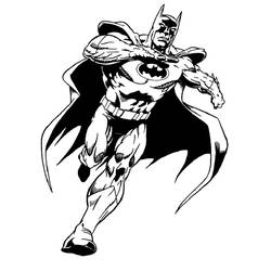 着色页: 蝙蝠侠 (超级英雄) #76848 - 免费可打印着色页