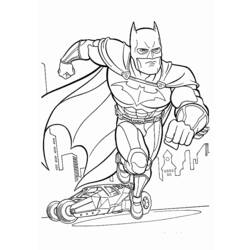 着色页: 蝙蝠侠 (超级英雄) #76850 - 免费可打印着色页