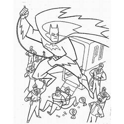 着色页: 蝙蝠侠 (超级英雄) #76853 - 免费可打印着色页