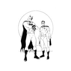着色页: 蝙蝠侠 (超级英雄) #76859 - 免费可打印着色页