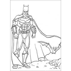 着色页: 蝙蝠侠 (超级英雄) #76861 - 免费可打印着色页