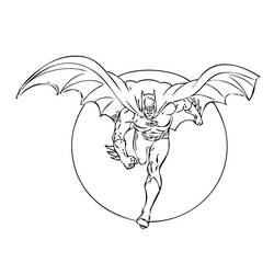 着色页: 蝙蝠侠 (超级英雄) #76870 - 免费可打印着色页