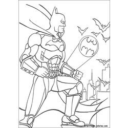 着色页: 蝙蝠侠 (超级英雄) #76878 - 免费可打印着色页