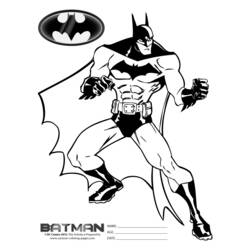 着色页: 蝙蝠侠 (超级英雄) #76890 - 免费可打印着色页