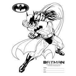 着色页: 蝙蝠侠 (超级英雄) #76898 - 免费可打印着色页