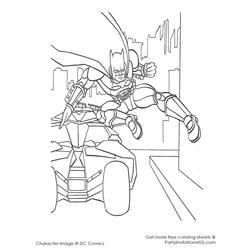 着色页: 蝙蝠侠 (超级英雄) #76900 - 免费可打印着色页