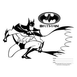 着色页: 蝙蝠侠 (超级英雄) #76918 - 免费可打印着色页