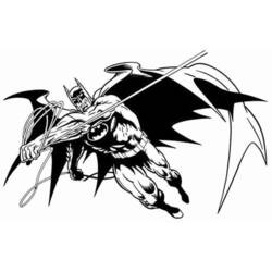 着色页: 蝙蝠侠 (超级英雄) #76926 - 免费可打印着色页