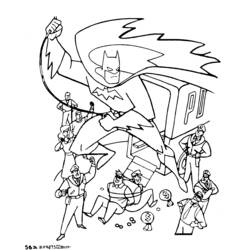 着色页: 蝙蝠侠 (超级英雄) #76930 - 免费可打印着色页