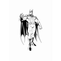 着色页: 蝙蝠侠 (超级英雄) #76933 - 免费可打印着色页