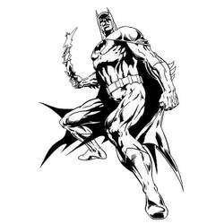 着色页: 蝙蝠侠 (超级英雄) #76935 - 免费可打印着色页