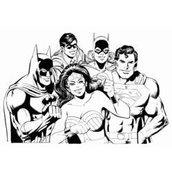 着色页: 蝙蝠侠 (超级英雄) #76945 - 免费可打印着色页