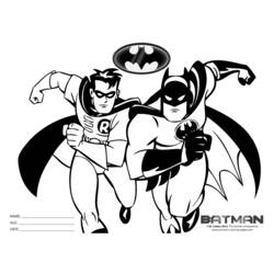 着色页: 蝙蝠侠 (超级英雄) #76988 - 免费可打印着色页