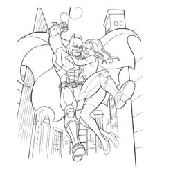 着色页: 蝙蝠侠 (超级英雄) #77002 - 免费可打印着色页