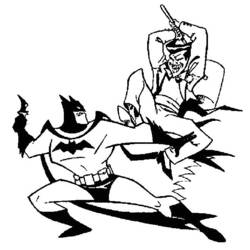 着色页: 蝙蝠侠 (超级英雄) #77025 - 免费可打印着色页