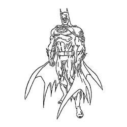 着色页: 蝙蝠侠 (超级英雄) #77035 - 免费可打印着色页