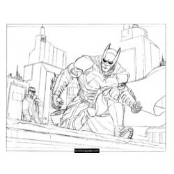 着色页: 蝙蝠侠 (超级英雄) #77060 - 免费可打印着色页