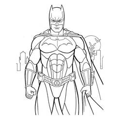 着色页: 蝙蝠侠 (超级英雄) #77061 - 免费可打印着色页