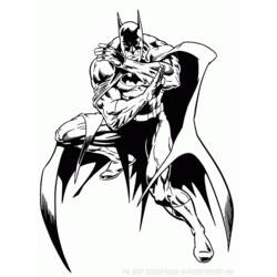 着色页: 蝙蝠侠 (超级英雄) #77084 - 免费可打印着色页