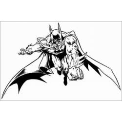着色页: 蝙蝠侠 (超级英雄) #77088 - 免费可打印着色页
