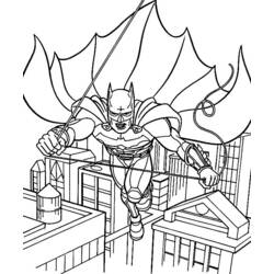 着色页: 蝙蝠侠 (超级英雄) #77099 - 免费可打印着色页