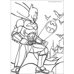 着色页: 蝙蝠侠 (超级英雄) #77104 - 免费可打印着色页
