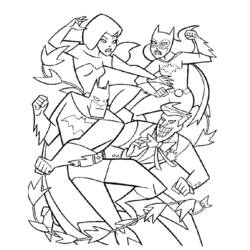 着色页: 蝙蝠侠 (超级英雄) #77110 - 免费可打印着色页