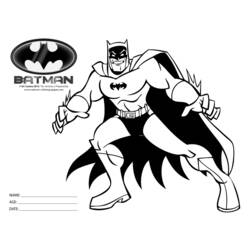 着色页: 蝙蝠侠 (超级英雄) #77138 - 免费可打印着色页