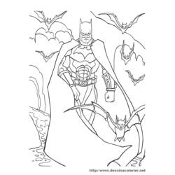 着色页: 蝙蝠侠 (超级英雄) #77147 - 免费可打印着色页