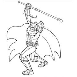 着色页: 蝙蝠侠 (超级英雄) #77157 - 免费可打印着色页