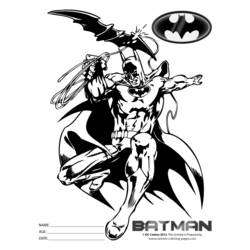 着色页: 蝙蝠侠 (超级英雄) #77158 - 免费可打印着色页