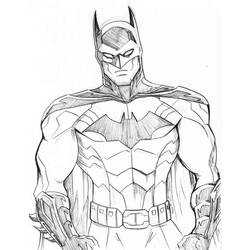 着色页: 蝙蝠侠 (超级英雄) #77183 - 免费可打印着色页