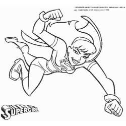 着色页: DC漫画超级英雄 (超级英雄) #80128 - 免费可打印着色页