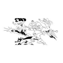 着色页: DC漫画超级英雄 (超级英雄) #80135 - 免费可打印着色页