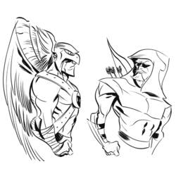着色页: DC漫画超级英雄 (超级英雄) #80147 - 免费可打印着色页