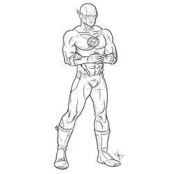 着色页: DC漫画超级英雄 (超级英雄) #80163 - 免费可打印着色页