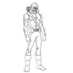 着色页: DC漫画超级英雄 (超级英雄) #80209 - 免费可打印着色页
