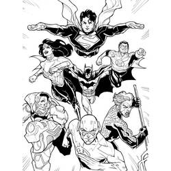 着色页: DC漫画超级英雄 (超级英雄) #80300 - 免费可打印着色页