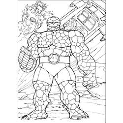 着色页: 神奇四侠 (超级英雄) #76356 - 免费可打印着色页