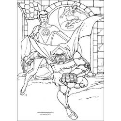 着色页: 神奇四侠 (超级英雄) #76446 - 免费可打印着色页