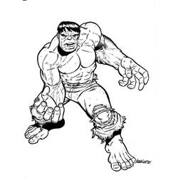 着色页: 绿巨人 (超级英雄) #79007 - 免费可打印着色页