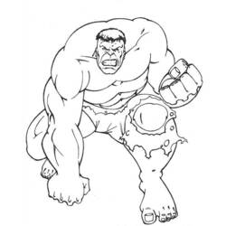 着色页: 绿巨人 (超级英雄) #79012 - 免费可打印着色页