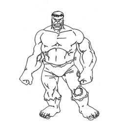 着色页: 绿巨人 (超级英雄) #79014 - 免费可打印着色页