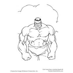 着色页: 绿巨人 (超级英雄) #79020 - 免费可打印着色页