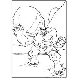 着色页: 绿巨人 (超级英雄) #79033 - 免费可打印着色页