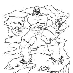 着色页: 绿巨人 (超级英雄) #79039 - 免费可打印着色页