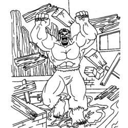 着色页: 绿巨人 (超级英雄) #79056 - 免费可打印着色页