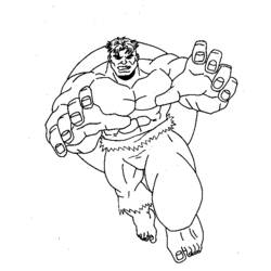 着色页: 绿巨人 (超级英雄) #79060 - 免费可打印着色页